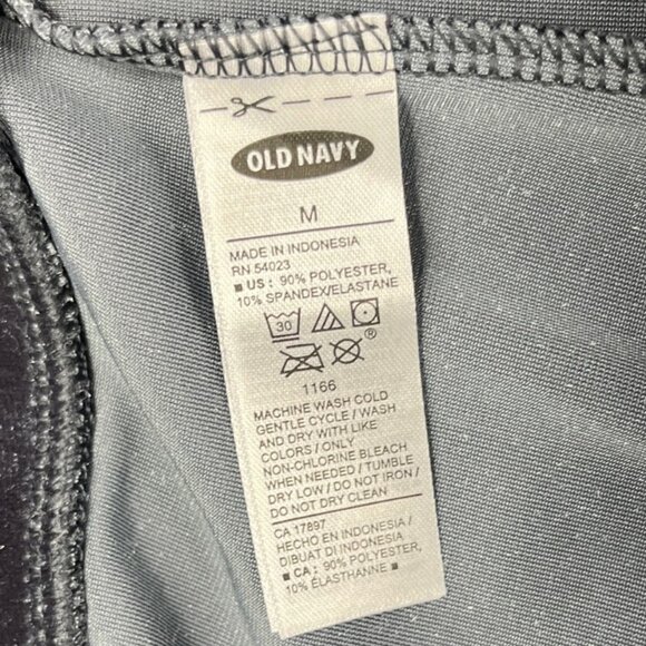 Old Navy Women’s Velour Stretch Charcoal Leggings Elastic Waist Size Medium - Picture 10 of 10